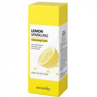 Пена для умывания осветляющая с экстрактом лимона Secret Key Lemon Sparkling Cleansing Foam 120ml 0 - Фото 1