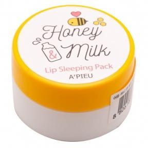Маска для губ нічна молочно-медова A'pieu Honey & Milk Lip Sleeping Pack 6.7g