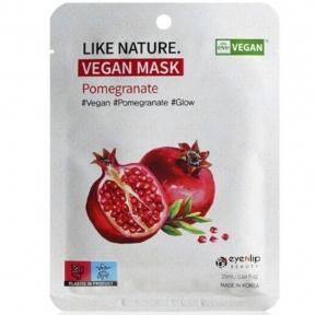 Маска для обличчя з гранатом Like Nature Vegan Mask Pack # Pomegranate x 1ea