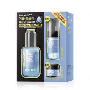 Набір: тонер-мус, сироватка та крем з азуленом Neogen SUR. MEDIC Azulene Soothing Peptide Ampoule Special Set 125 ml