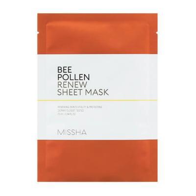 Маска тканевая Для Питания И Укрепления Кожи С Прополисом MISSHA Bee Pollen Renew Sheet Mask 25ml