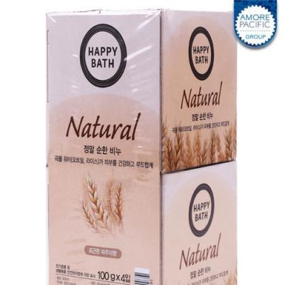 Мыло с рисовой водой и экстрактом овса Happy Bath Natural Mild Rice Water 0 - Фото 1