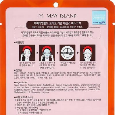 Маска тканевая для лица с экстрактом томата May Island Real Essence Tomato Mask Pack 25ml 2 - Фото 3