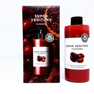 Детокс-гель для умывания для жирной кожи с экстрактом томата Wonder Bath  Super Vegitoks Cleanser Red 200 ml 0 - Фото 1