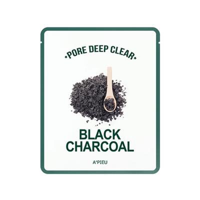 Маска тканевая очищающая с древесным углем A'pieu Pore Deep Clear Black Charcoal Mask 25ml 3 - Фото 3
