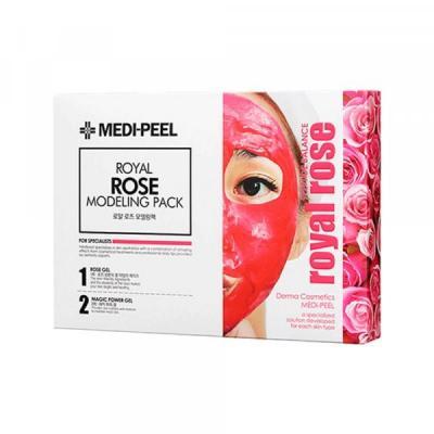 Маска для лица альгинатная гелевая омолаживающая маска с экстрактом розы и  пептидами Medi-Peel Royal Rose Modeling Pack, 1шт 0 - Фото 1