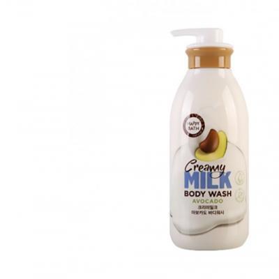 Гель для душа кремовый с молочными протеинами Happy Bath Creamy Milk Body Wash Avocado  730 ml