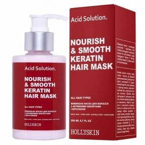Питательная маска для волос с активными кислотами и кератином Hollyskin Acid Solution 200ml