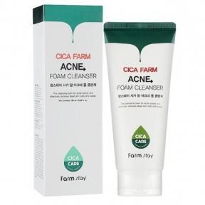 Очищаюча пінка для проблемної шкіри FarmStay Cica Farm Acne Foam Cleanser 180ml