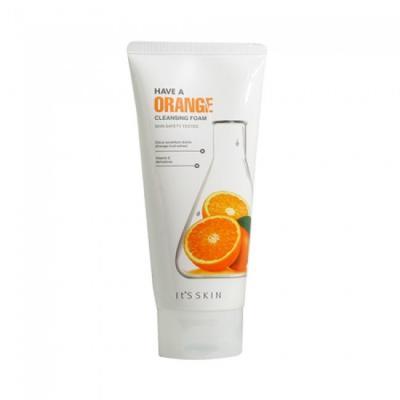 Пена для умывания укрепляющая с экстрактом апельсина It's Skin Have a Orange Cleansing Foam 150ml 1 - Фото 2