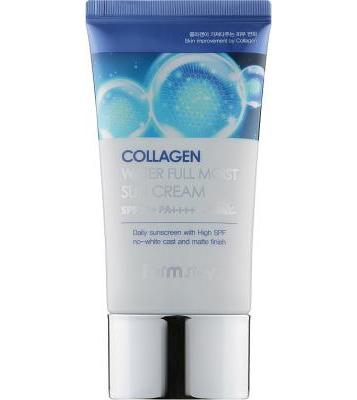 Крем солнцезащитный Farmstay Collagen Water Full Moist Sun Cream (SPF50+/PA++++) 50g 0 - Фото 1