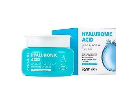 Крем для лица увлажняющий с гиалуроновой кислотой Farmstay Hyaluronic Acid Super Aqua Cream 100ml 0 - Фото 1