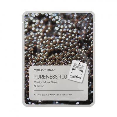 Маска укрепляющая с экстрактом икры Tony Moly Pureness 100 Caviar Mask Sheet 21ml 2 - Фото 2