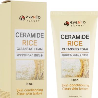 Пенка для умывания с керамидами и экстрактом риса для лица Eyenlip Ceramide Rice Cleansing Foam 100ml 0 - Фото 1