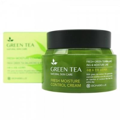 Крем увлажняющий с экстрактом зеленого чая  Enough Bonibelle Green Tea Fresh Moisture Control Cream 80ml 0 - Фото 1