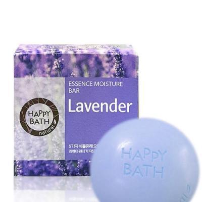 Мыло увлажняющее с экстрактом лаванды Happy Bath Essence Moisturizing Bar Lavander 100g 0 - Фото 1