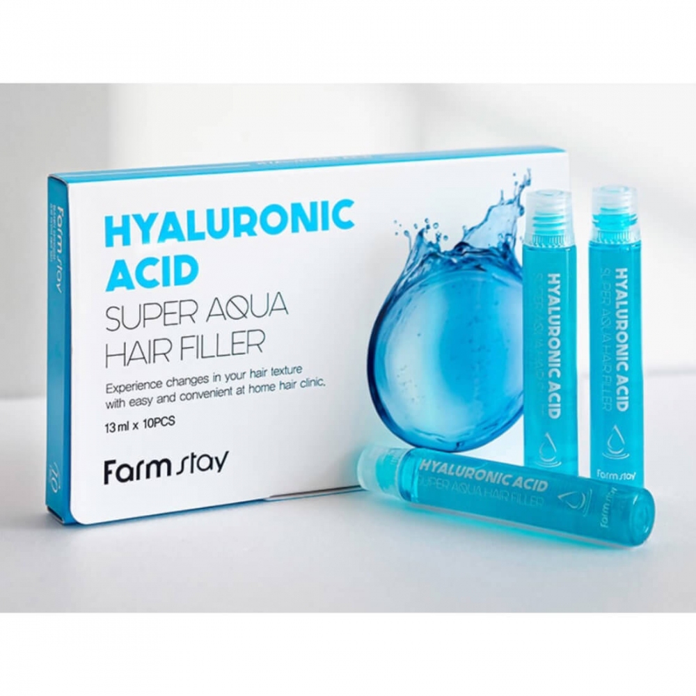 Філер зміцнює з гіалуроновою кислотою Farmstay Hyaluronic Acid Super Aqua Hair Filler 13ml