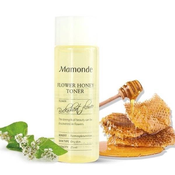 Тонер для питания и увлажнения кожи с экстрактом мёда и прополисом Mamonde Flower Toner Honey 25ml