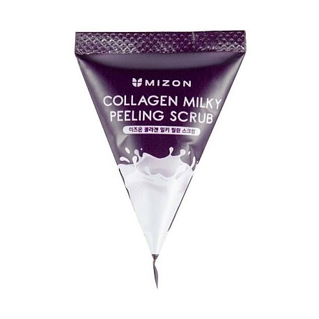 Скраб для очищения лица с коллагеном и молочными протеинами Mizon Collagen Milky Peeling Scrub 7g