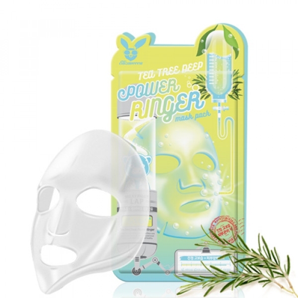 Маска успокаивающая с экстрактом чайного дерева для проблемной кожи Elizavecca Tea Tree Deep Power Ringer Mask Pack 23ml