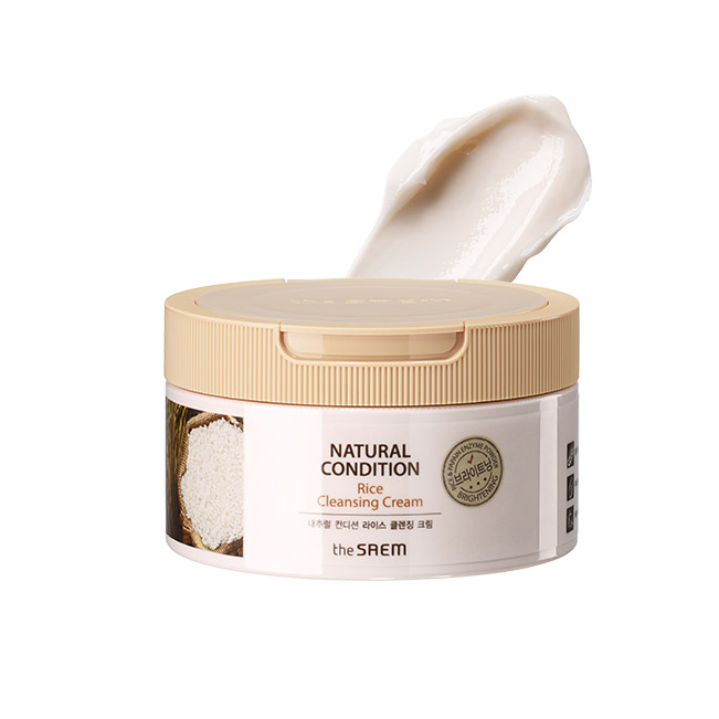 Крем для снятия макияжа с экстрактом риса The Saem Natural Condition Rice Cleansing Cream 300ml