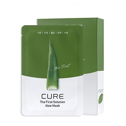 Маска успокаивающая с экстрактом алоэ  Kim Jeong Moon Cure Solution Aloe Sheet Mask Pack 25ml