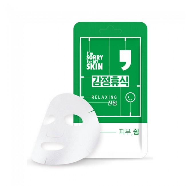 Маска тканевая успокаивающая для лица с экстрактом чайного дерева Ultru I’m Sorry For My Skin Relaxing Comma Mask 25ml