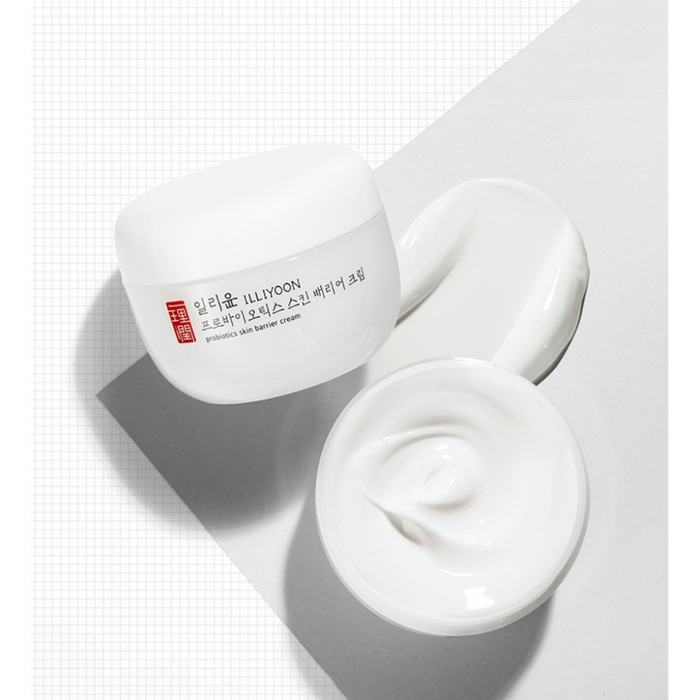 Крем для обличчя, що відновлює для заспокоєння шкіри з пробіотиками ILLIYOON Probiotics Skin Barrier Cream 100ml