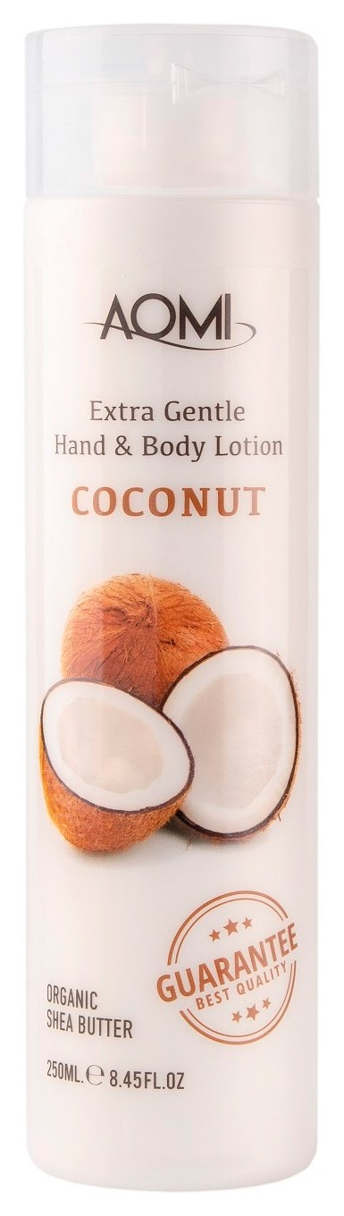 Лосьон для рук и тела с экстрактом кокоса Aomi Extra gentle Hand & Body Lotion - Coconut 250 ml