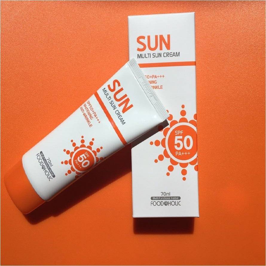 Крем Солнцезащитный С Арбутином FOODaHOLIC Multi Sun Cream SPF50+ PA+++