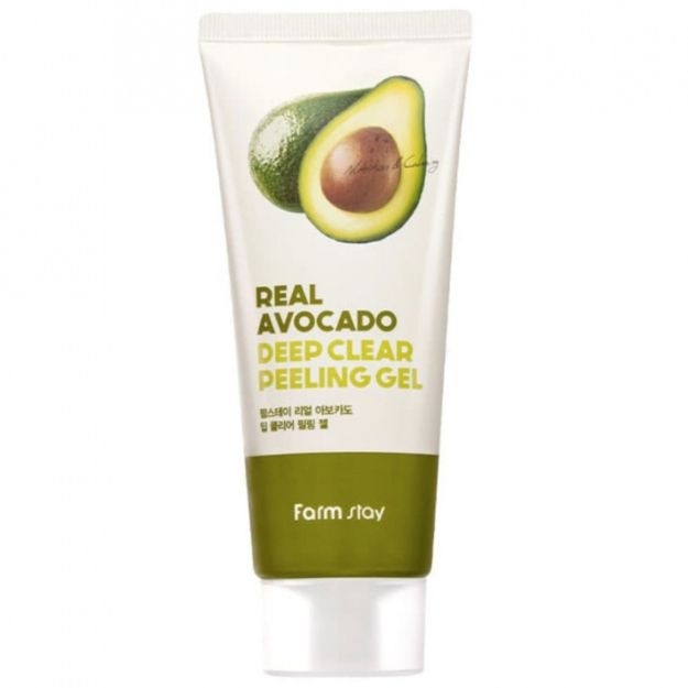 Зволожуючий пілінг-гель з екстрактом авокадо FarmStay Real Avocado Deep Clear Peeling Gel 100 ml