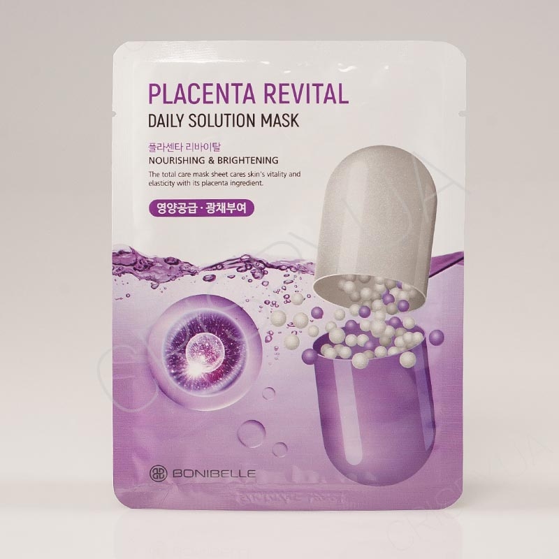 Тканевая маска с плацентой Enough Bonibelle Placenta Revital Daily Solution Mask 23ml