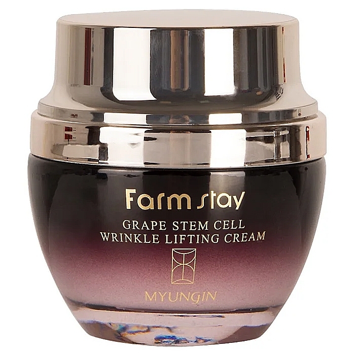 Крем для інтенсивного омолодження обличчя з ефектом ліфтингу і стовбуровими клітинами винограду FarmStay Grape Stem Cell Wrinkle Lifting Cream 50ml