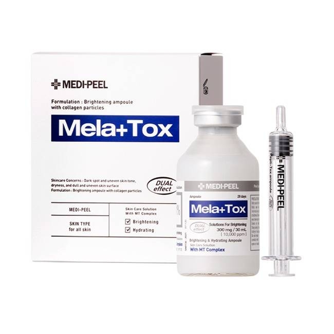 Сыворотка для лица осветляющая Medi-Peel Mela Plus Tox Ampoule 30ml