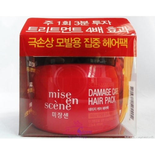 Маска восстанавливающая с молочной кислотой для поврежденных волос Mise En Scene Damage Care Hair Pack 150ml