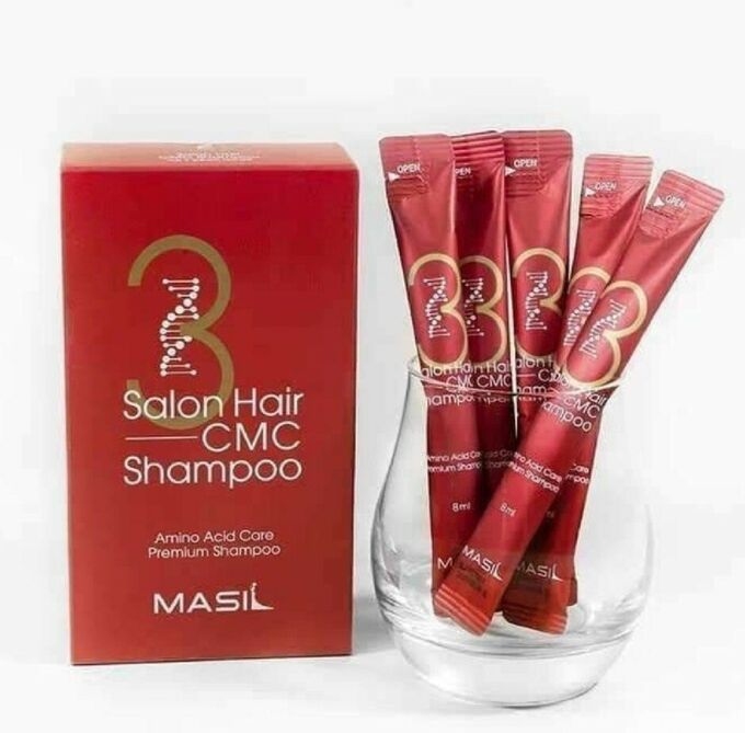 Профессиональный укрепляющий шампунь с аминокислотами для волос Masil 3 Salon Hair CMC Shampoo