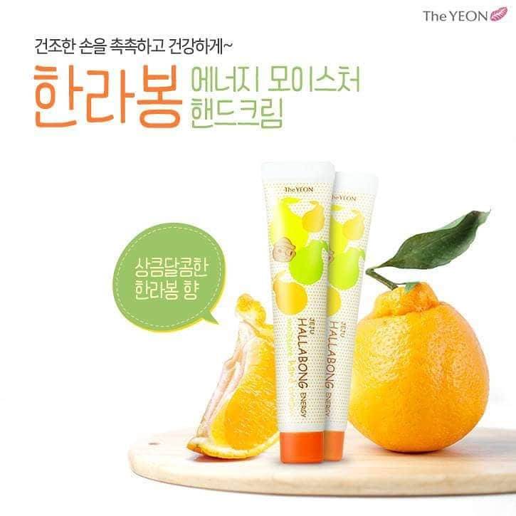 Крем Для Рук З Цитрусовим екстрактом The YEON Jeju Hallabong Energy Moisture Hand Cream