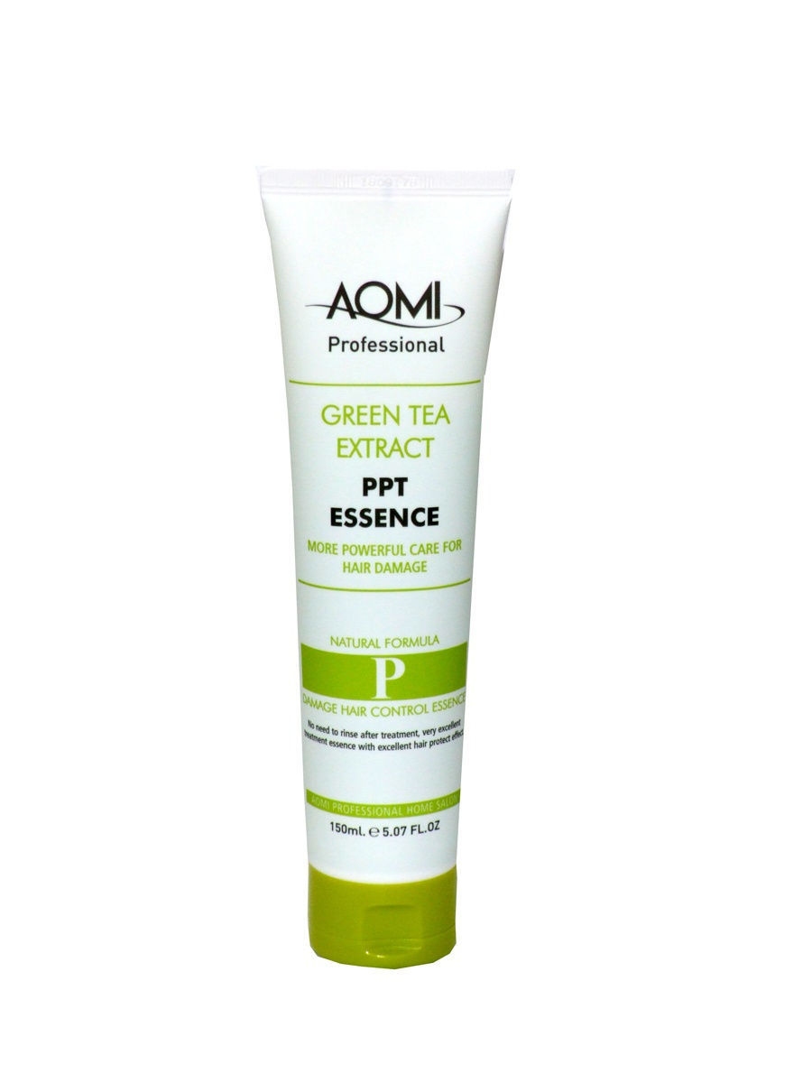 Эссенция для сухих волос  с экстрактом зеленого чая Aomi Green Tea Extract PPT Essence 150ml
