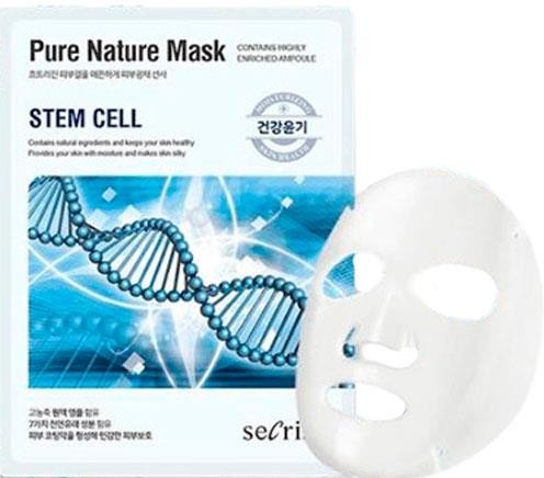 Маска тканевая омолаживающая со стволовыми клетками Anskin Secriss Pure Nature Mask Stem Cell 25ml