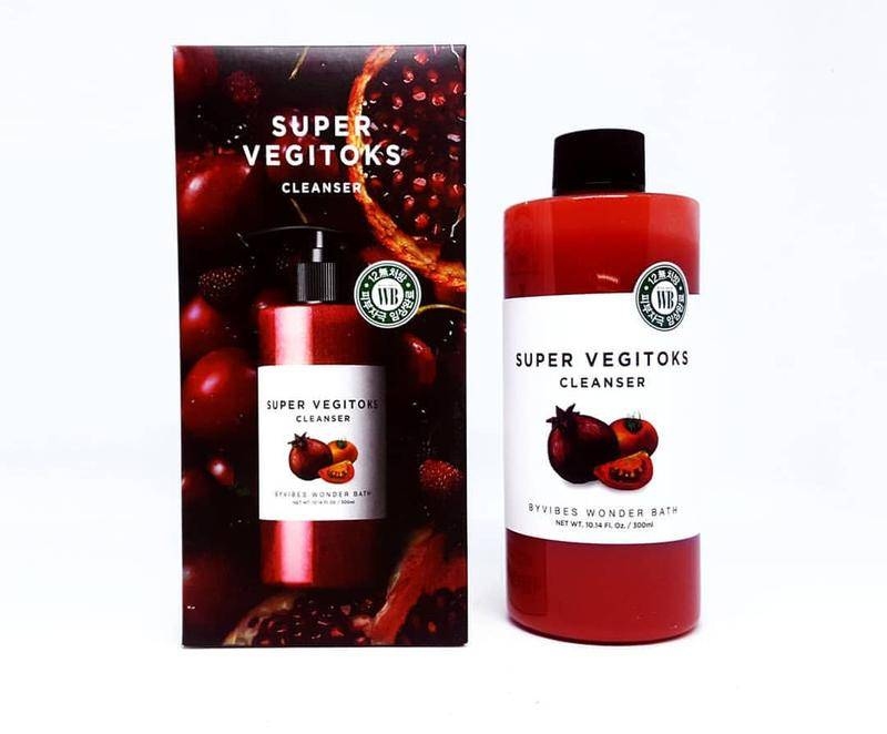 Детокс-гель для вмивання для жирної шкіри з екстрактом томату Wonder Bath Super Vegitoks Cleanser Red 200 ml