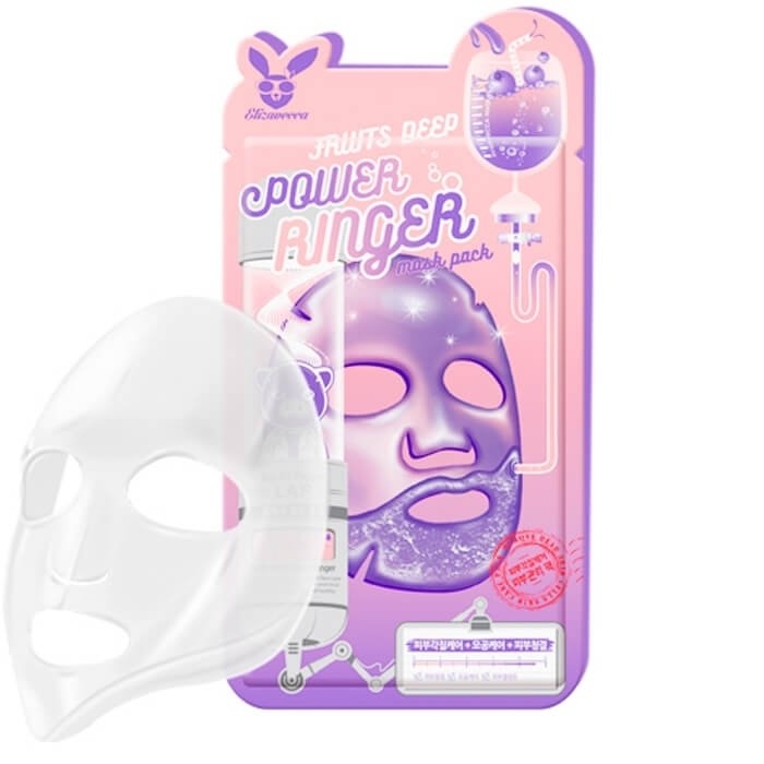 Тканинна маска освітлювальна з екстрактом лимона Elizavecca Power Ringer Mask Pack Fruits Deep 23ml