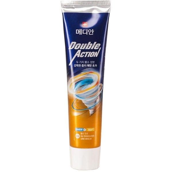 Зубна Паста Проти Карієсу З Цитрусовим Екстрактом Median Double Action Toothpaste Citrus 130ml (синьо-помаранчева упаковка)