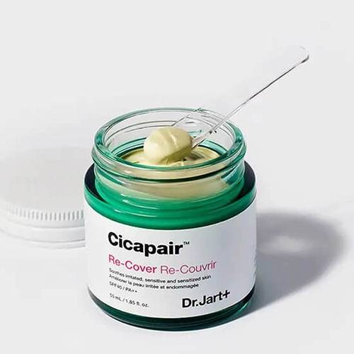 Восстанавливающий дневной крем с экстрактом центеллы Dr.Jart+ Cicapair Derma Green Solution Re-Cover SPF40 PA++ 55ml