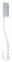 Щітка масажна, банна з довгою ручкою синтетична Titania, 37см 2 - Фото 2