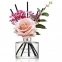 Аромадиффузор Cocodor Flower Diffuser Rose  200ml + Reed Stick 5pcs + Pink Rose Flower Stick 1pc + Preserved Flower 3 - Фото 3