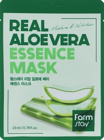 Маска тканевая для лица с алоэ FarmStay Real Aloe Vera Essence Mask 23ml
