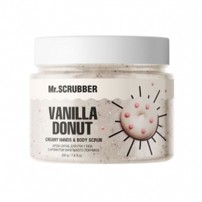 Крем-скраб для рук и тела Mr.SCRUBBER с ароматом ванильного пончика Vanila Donut