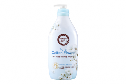 Лосьон для тела с экстрактом хлопка Happy Bath Pure Cotton Flower Perfume Body Lotion 450ml