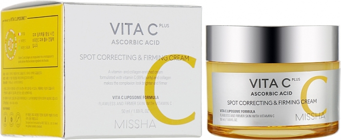 Крем осветляющий с витамином С Missha Vita C Plus Spot Correcting & Firming Creme 50ml