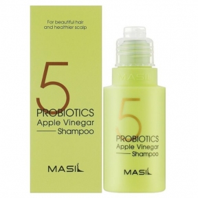 Бессульфатный шампунь с пробиотиками Masil 5 Probiotics Apple Vinegar Shampoo 50ml